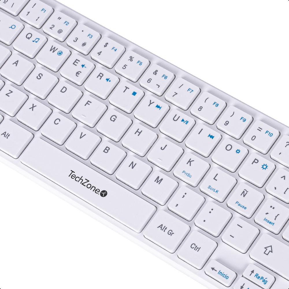 Foto 5 | Teclado Y Mouse Inalámbrico Techzone Young Poppink Blanco