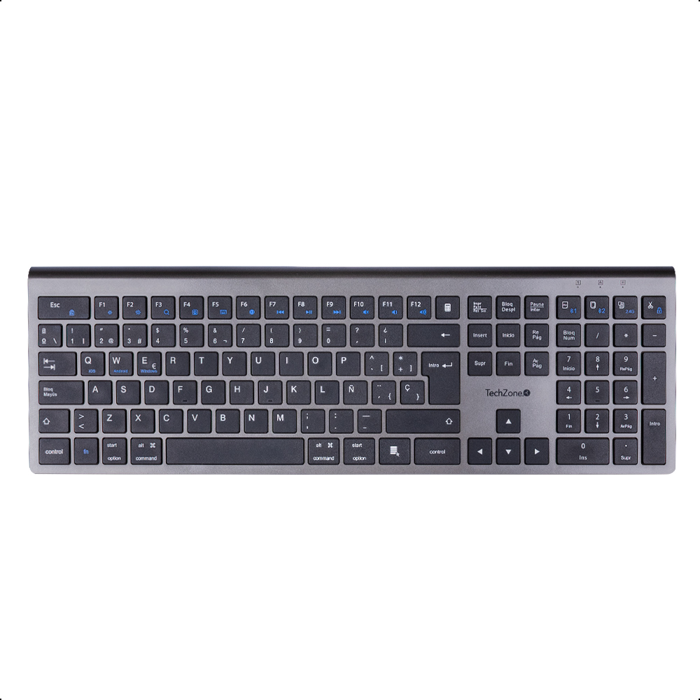 Foto 2 pulgar | Teclado Inalámbrico Hefestos Recargable Conx Dual Bluetooth alcance 10 metro 80hr Uso batería