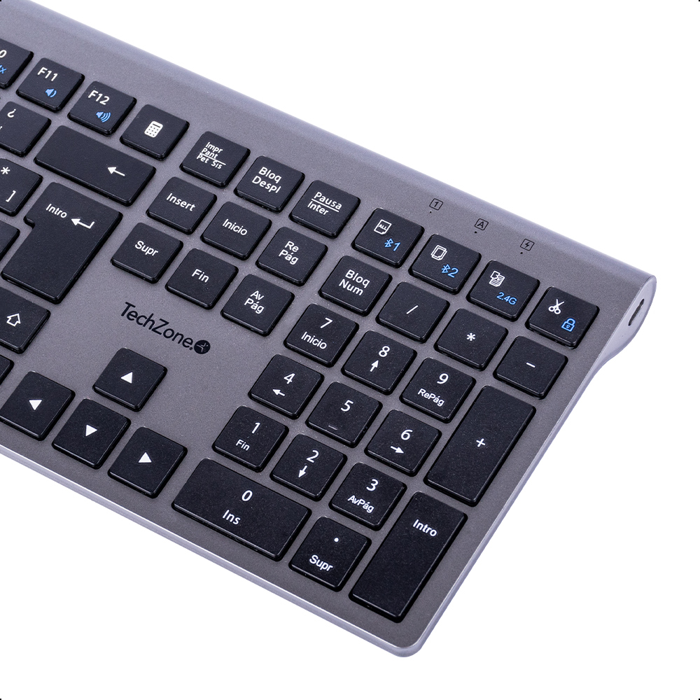 Foto 6 pulgar | Teclado Inalámbrico Hefestos Recargable Conx Dual Bluetooth alcance 10 metro 80hr Uso batería