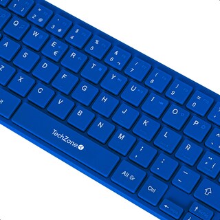 Foto 5 | Teclado Y Mouse Inalámbrico Techzone Young Popblue 64 Teclas