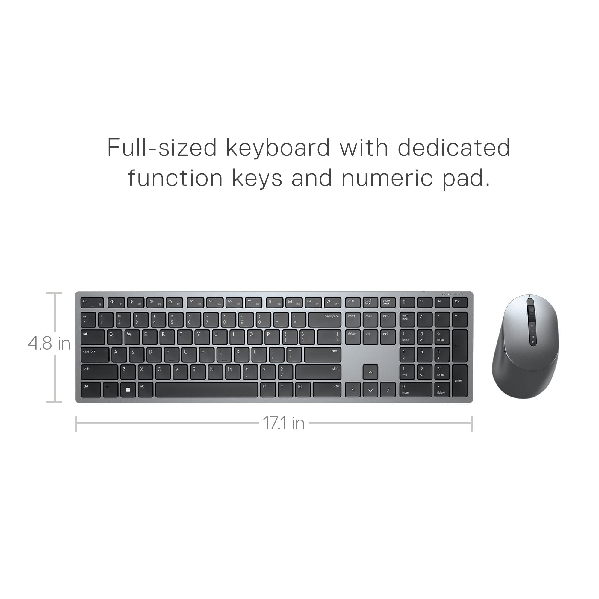Foto 4 pulgar | Teclado con Mouse Inalámbrico Dell Premier Km7321w para Pc-Venta Internacional