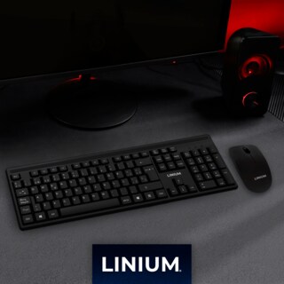Foto 8 | Teclado con Mouse Inalámbrico Linium Negro