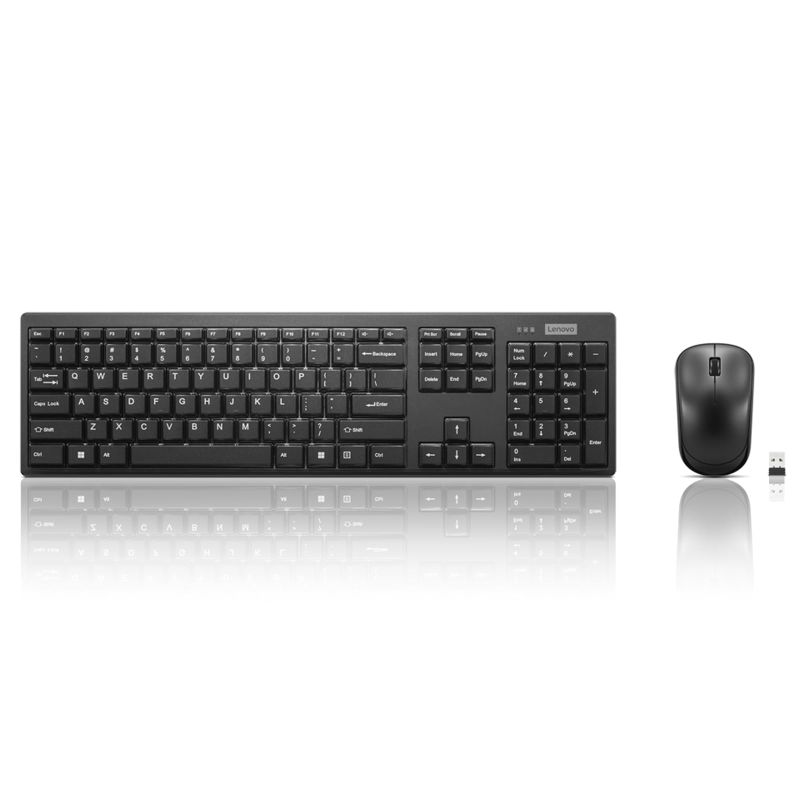 Foto 2 pulgar | Combo de Teclado y Ratón Lenovo 100 Wireless Black - Venta Internacional