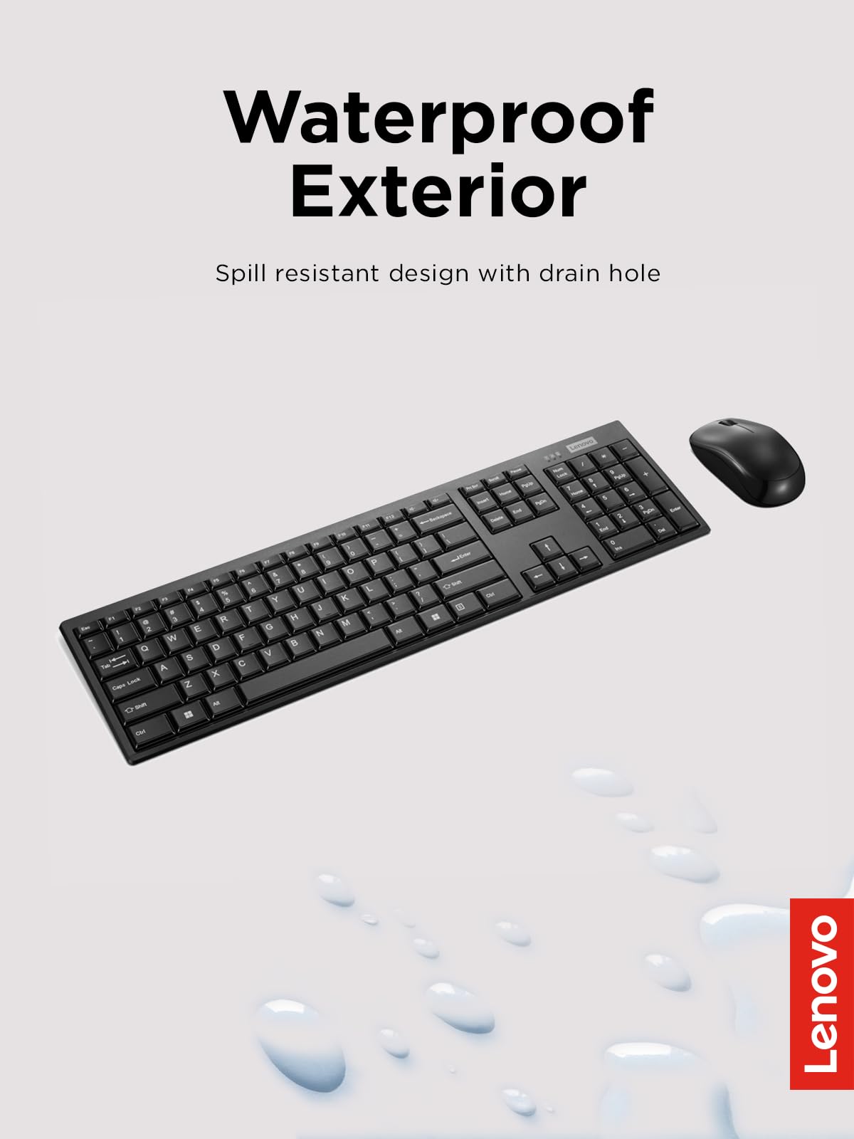 Foto 6 pulgar | Combo de Teclado y Ratón Lenovo 100 Wireless Black - Venta Internacional