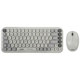Foto 1 | Kit Teclado Y Mouse Acteck Creator Chic K-colors Mk480 Inalambrico Usb 2.4 Mhz Gris Ac-940221