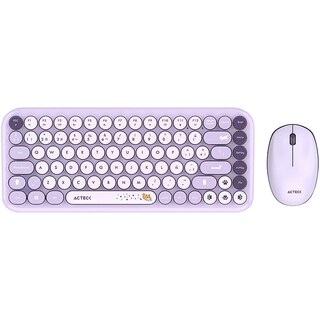 Foto 1 | Kit Teclado Y Mouse Acteck Creator Chic K-colors Mk480 Inalambrico Usb 2.4 Mhz Violeta Ac-940252