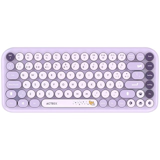 Foto 2 | Kit Teclado Y Mouse Acteck Creator Chic K-colors Mk480 Inalambrico Usb 2.4 Mhz Violeta Ac-940252