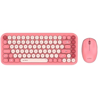 Foto 1 | Kit Teclado Y Mouse Acteck Creator Chic K-colors Mk480 Inalambrico Usb 2.4 Mhz Rojo Ac-940245