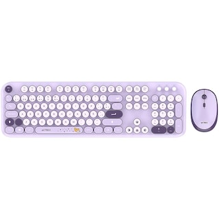 Foto 1 | Kit Teclado Y Mouse Acteck Creator Chic K-colors Mk485 Inalambrico Usb 2.4 Mhz Violeta Ac-940214