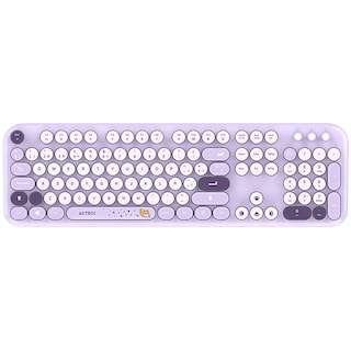 Foto 3 | Kit Teclado Y Mouse Acteck Creator Chic K-colors Mk485 Inalambrico Usb 2.4 Mhz Violeta Ac-940214