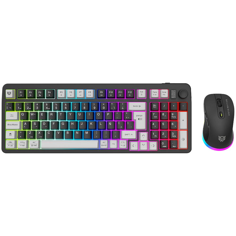 Foto 2 pulgar | Kit Teclado y Mouse Gamer Balam Rush Inalambrico Negro