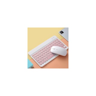 Foto 1 | Set De Teclado Y Ratón Inalámbricos Rosa - Venta Internacional.