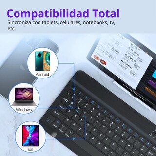 Foto 5 | Kit de Teclado y Ratón Recargable con Bluetooth Verde - Venta Internacional