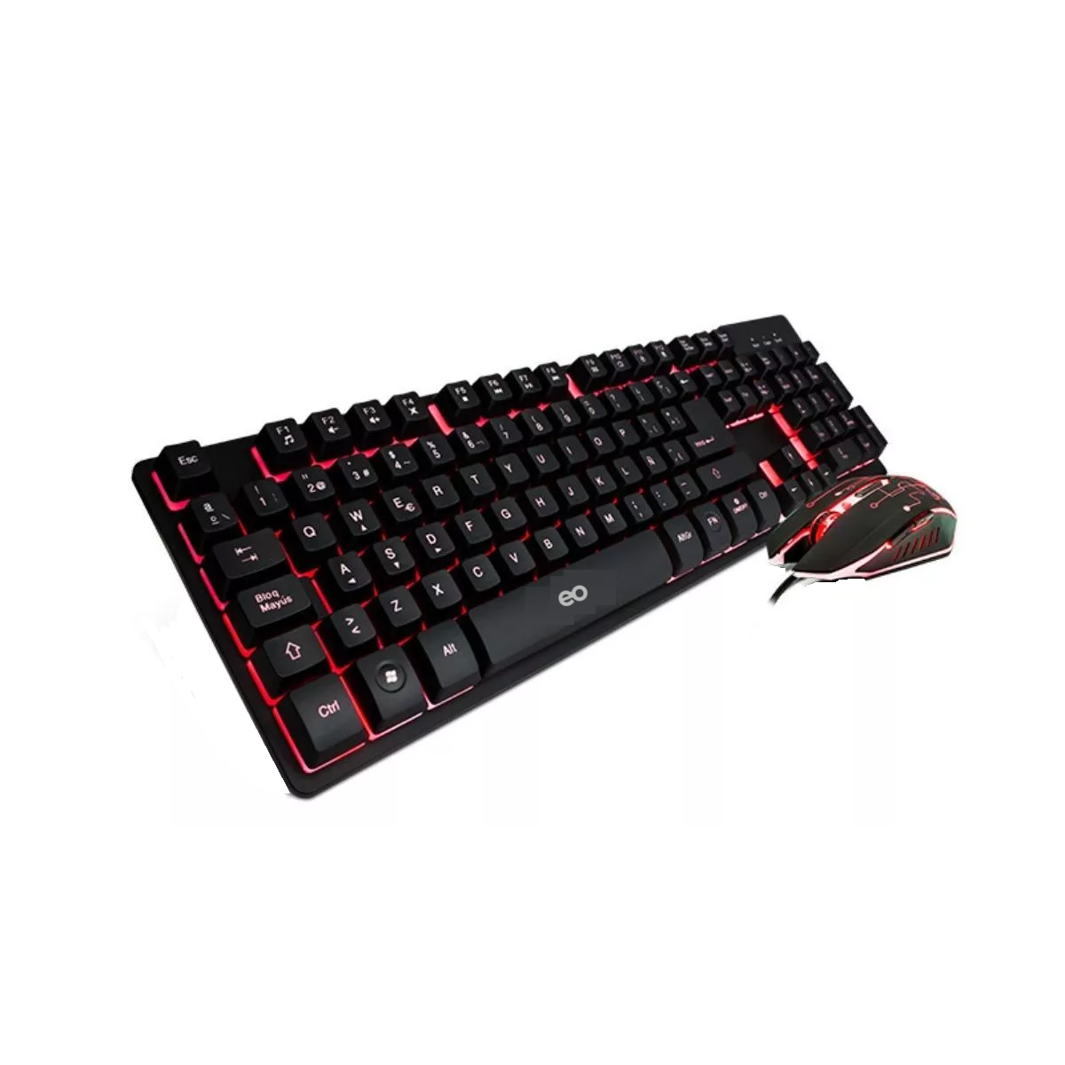Foto 2 pulgar | Kit Teclado y Mouse Gamer Eo Safe Imports Esi-4527-1 Negro