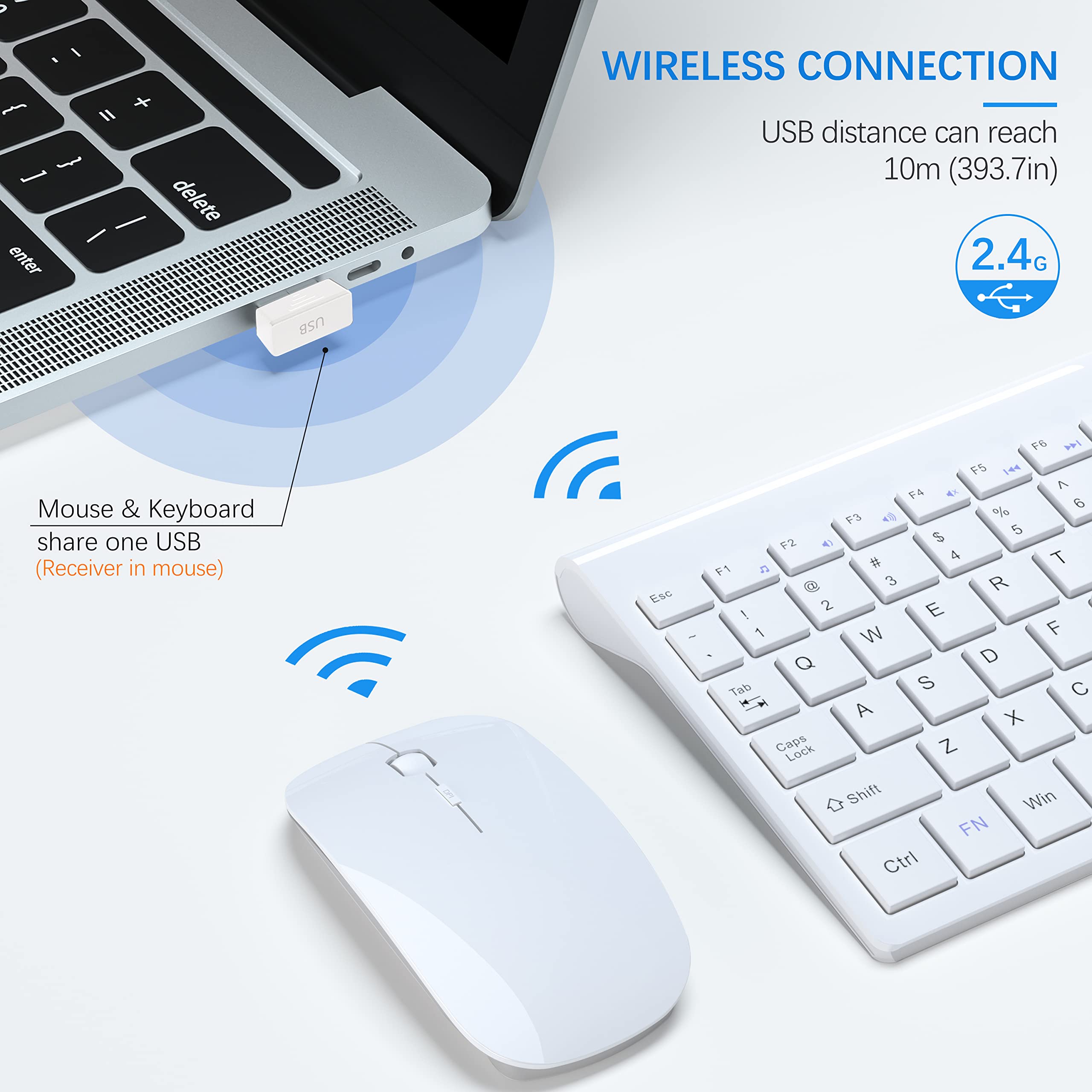 Foto 4 pulgar | Combo De Teclado Y Ratón Topmate Ultra Slim 2.4g Wireless - Venta Internacional.