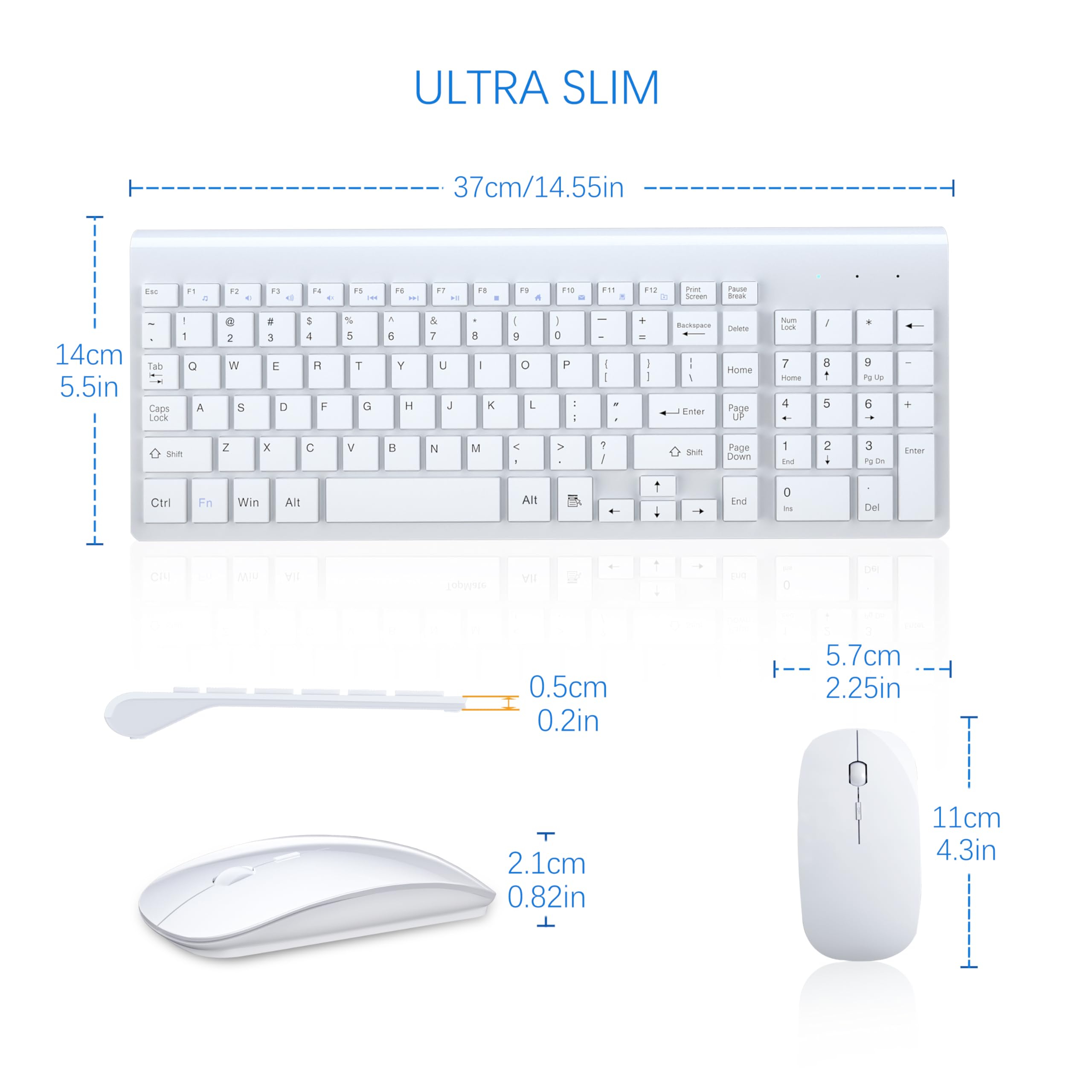 Foto 7 pulgar | Combo De Teclado Y Ratón Topmate Ultra Slim 2.4g Wireless - Venta Internacional.