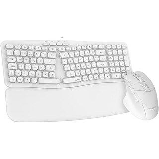 Foto 4 | Teclado y Mouse Acteck Creator Ultra Confort Mk650 Ergonomico Inalambrico Usb 2.4 Ghz Blanco