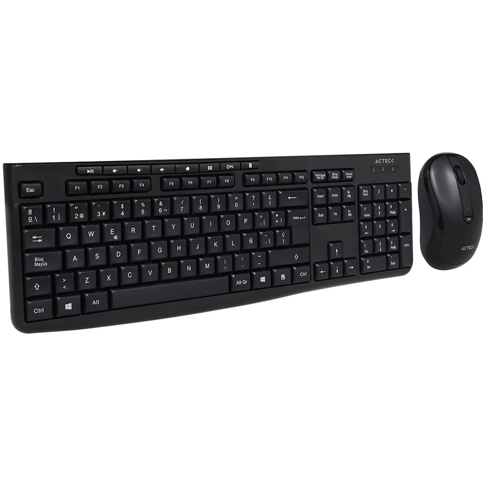 Foto 6 pulgar | Teclado y Mouse Acteck Creator Prime Mk225 Inalambrico Usb 2.4 Ghz Negro