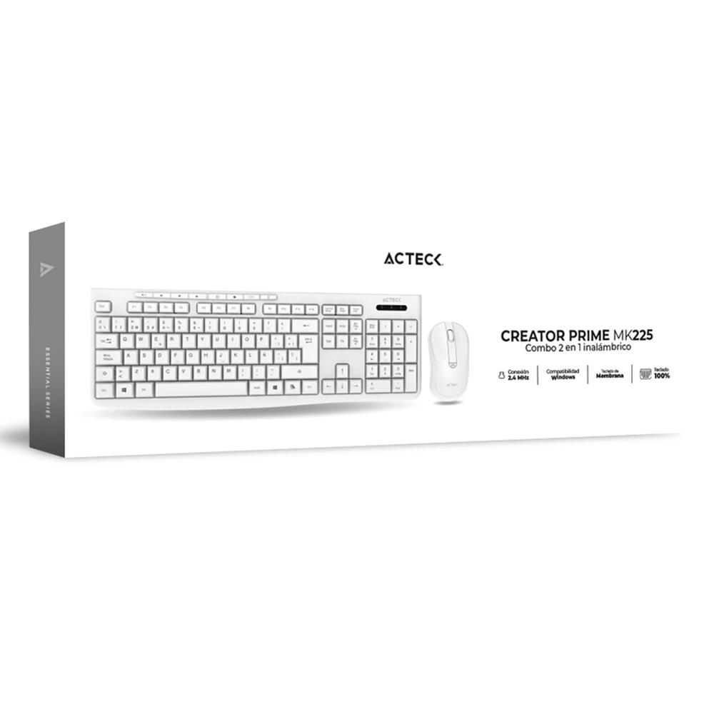 Foto 7 pulgar | Combo de Teclado y Mouse Inalámbricos Acteck MK225
