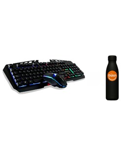 Foto 1 | Kit Gamer Teclado Y Mouse Mecánico + Gratis Termo Güish De Regalo