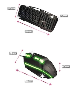 Foto 3 | Kit Gamer Teclado Y Mouse Mecánico + Gratis Termo Güish De Regalo