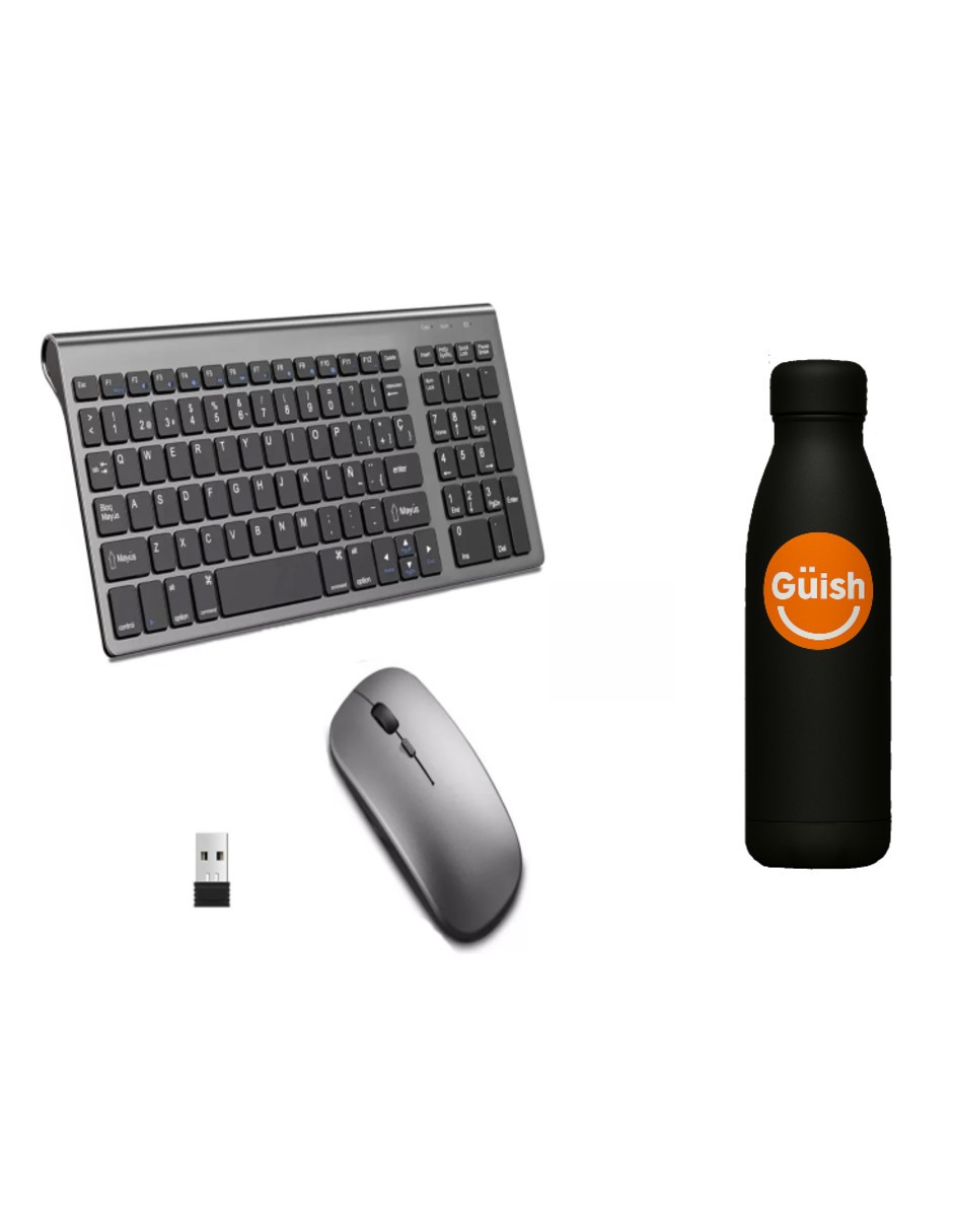 Foto 2 pulgar | Teclado Y Mouse + Gratis Termo Güish De Regalo