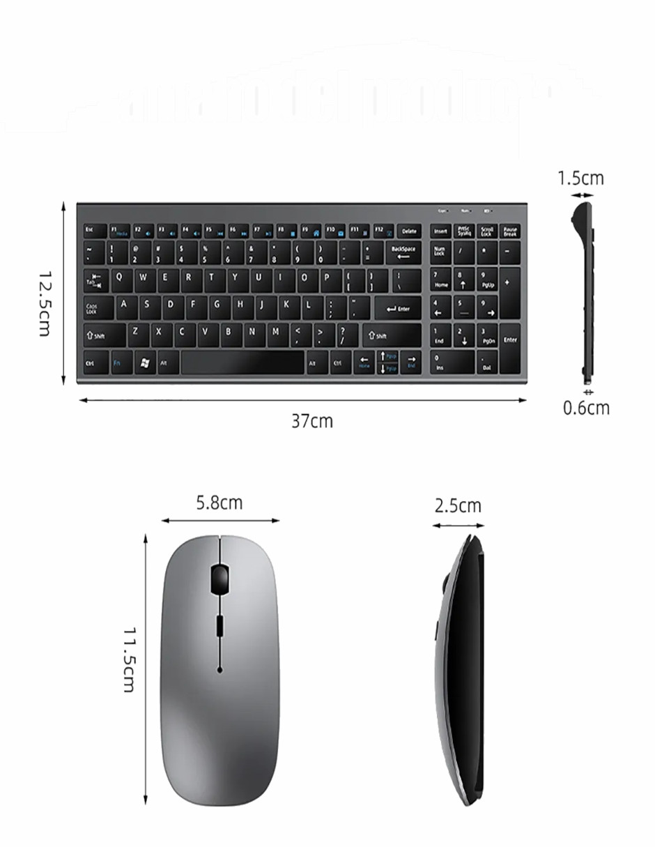 Foto 4 pulgar | Teclado Y Mouse + Gratis Termo Güish De Regalo