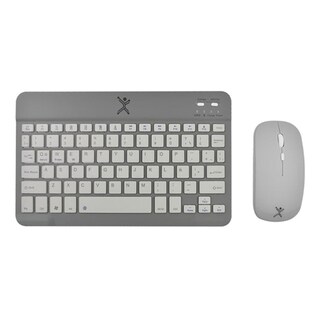 Foto 1 | Kit Teclado Y Mouse Perfect Choice Pc-201250 Bluetooth Inalámbrico Gris Batería Recargable Compatible Windows Y Mac