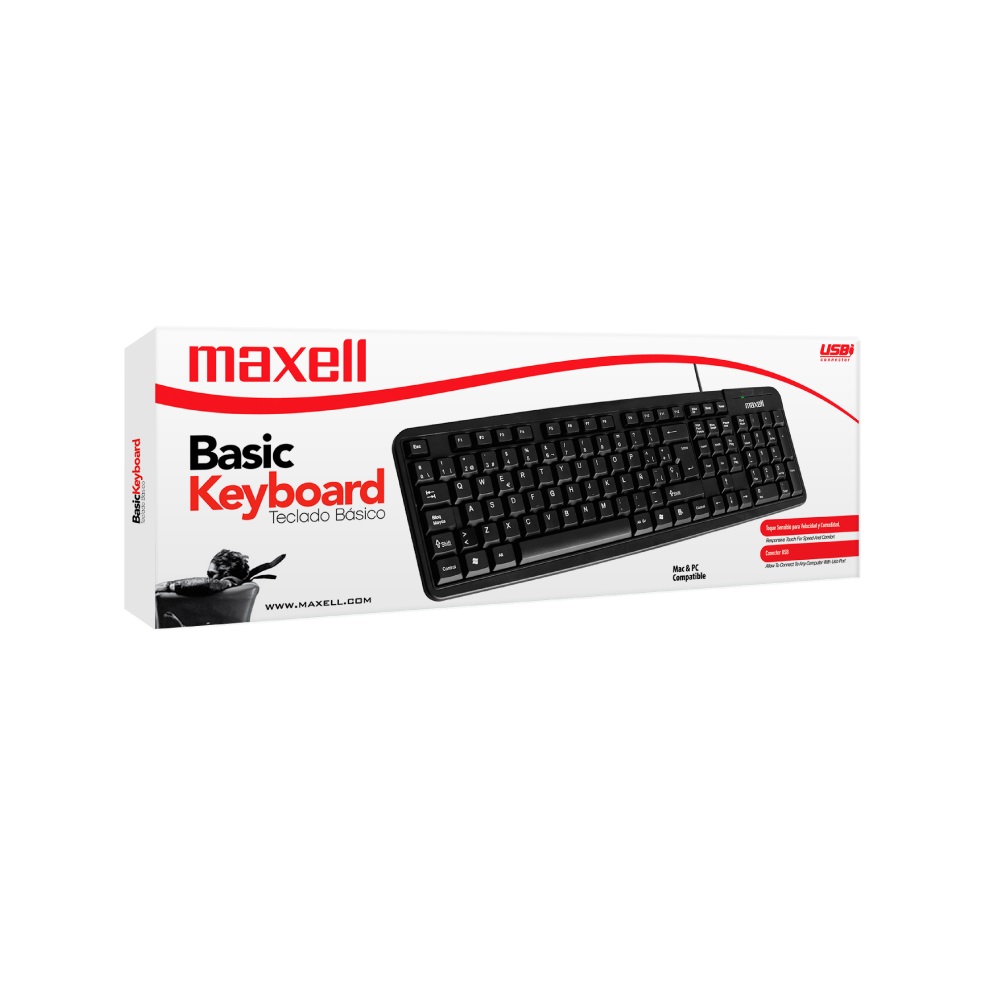 Foto 2 | Teclado Alámbrico Maxell USB Español