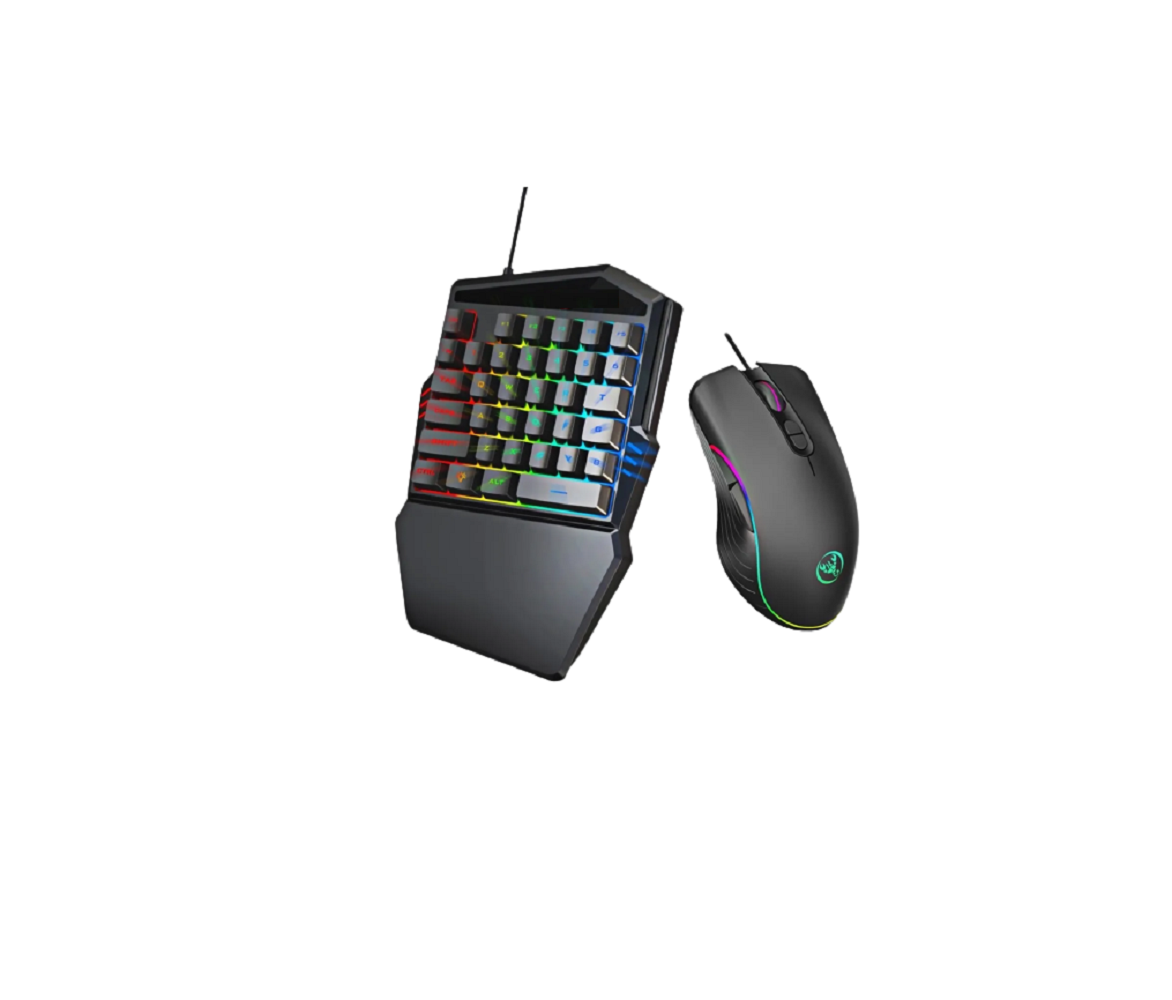 Foto 2 pulgar | Teclado de 35 Teclas para Videojuegos y Mouse Malubero color Negro