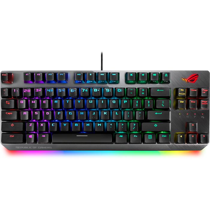 Teclado Alámbrico Asus X806 Strix Scope Nx Tkl Brown color Negro