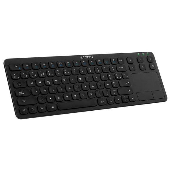 Foto 3 pulgar | Teclado Acteck Mk410, Inalámbrico, USB, Touchpad color Negro
