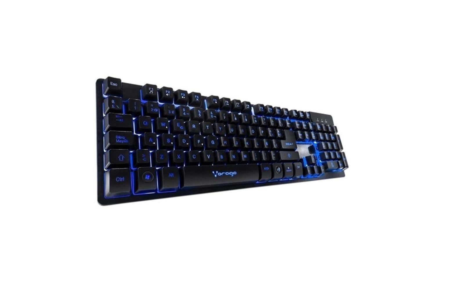 Foto 3 pulgar | Teclado Gamer Vorago Kb-502 Qwerty Español España Negro