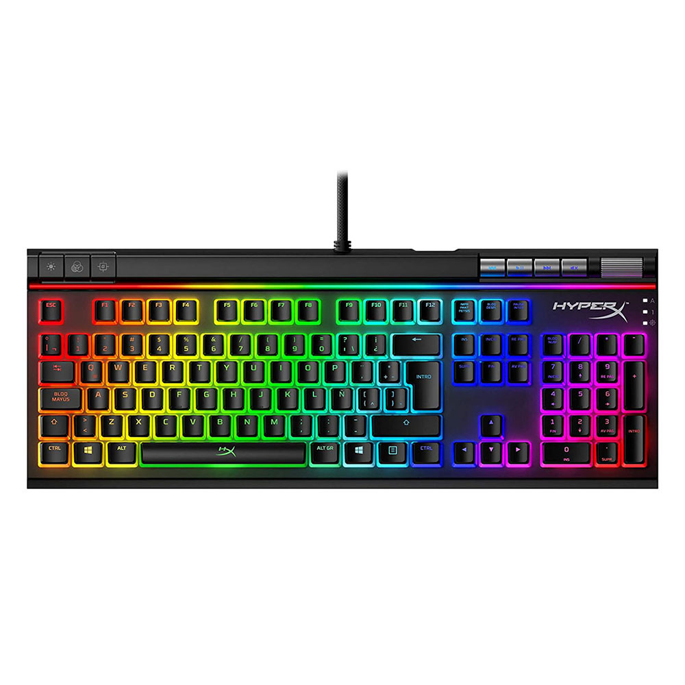 Teclado Mecánico Gaming Hyperx Alloyelite 2 Rgb color Negro