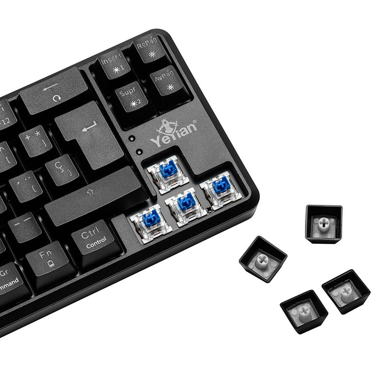 Foto 4 pulgar | Teclado Mecánico Gamer Yeyian Akil S3500 Switch color Azul Led RGB