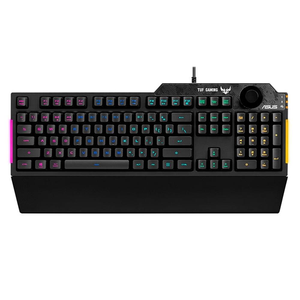 Teclado Gamer Asus Ra04 Tuf Gaming K1 Us Rgb USB Reposamuñecas