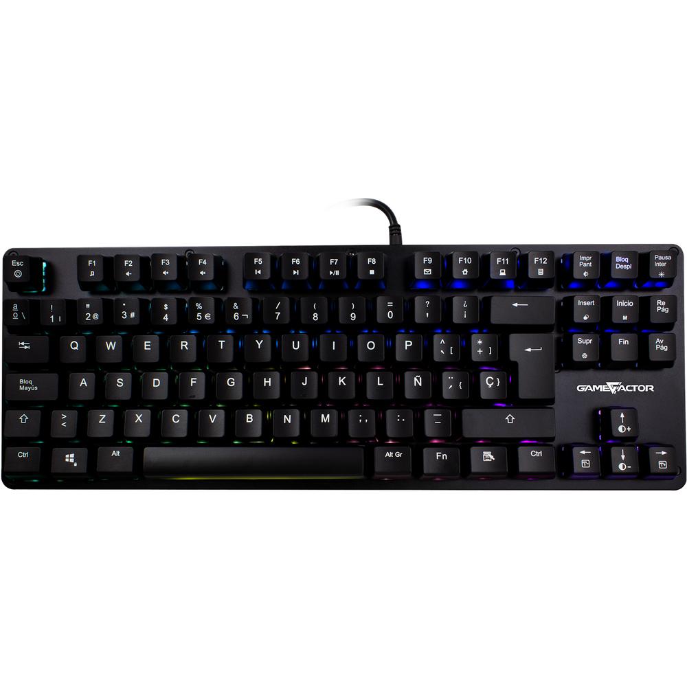 Foto 1 | Teclado Gamer Game Factor Kbg500 Rgb color Negro