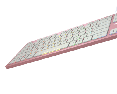 Foto 4 | Teclado Gaming Cougar Vantar AX color Rosa Scissor-switch RGB de Aluminio