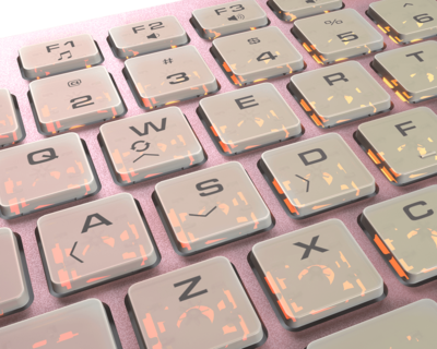 Foto 7 | Teclado Gaming Cougar Vantar AX color Rosa Scissor-switch RGB de Aluminio