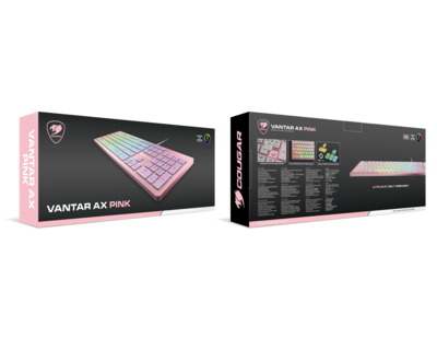 Foto 8 | Teclado Gaming Cougar Vantar AX color Rosa Scissor-switch RGB de Aluminio