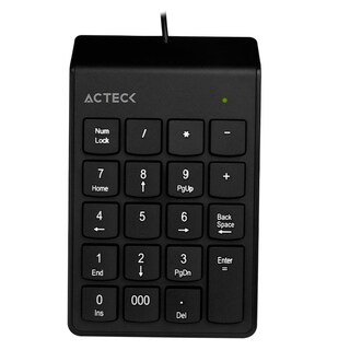 Foto 1 | Teclado Alámbrico Numérico Acteck AC-932622 Negro