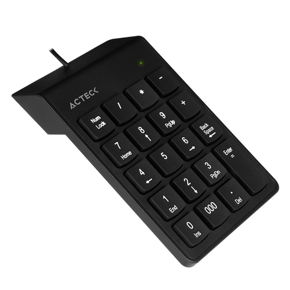 Foto 3 pulgar | Teclado Alámbrico Numérico Acteck AC-932622 Negro