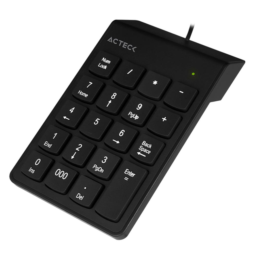 Foto 4 pulgar | Teclado Alámbrico Numérico Acteck AC-932622 Negro