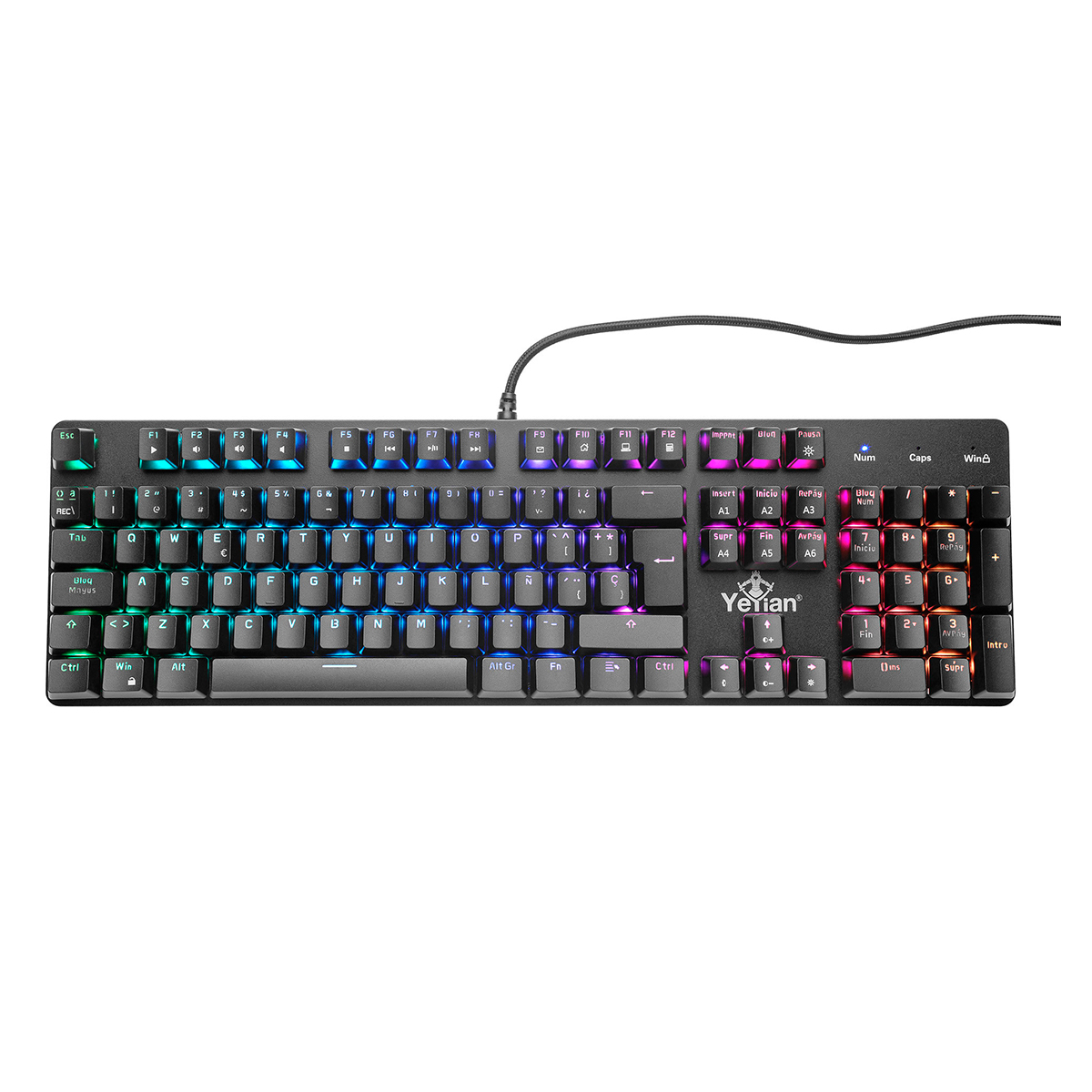 Foto 3 pulgar | Teclado Gamer Yeyian Ykmergb03 Alámbrico