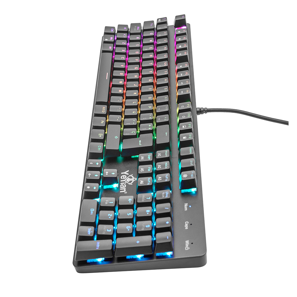 Foto 4 pulgar | Teclado Gamer Yeyian Ykmergb03 Alámbrico