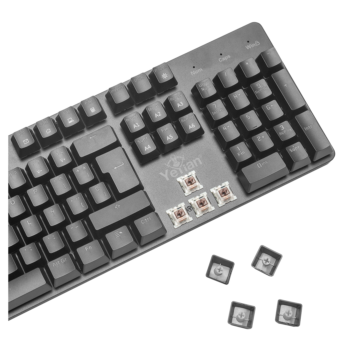 Foto 8 pulgar | Teclado Gamer Yeyian Ykmergb03 Alámbrico