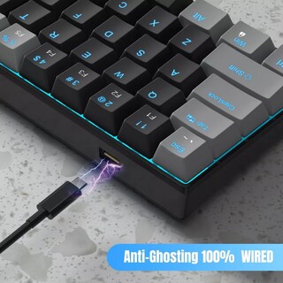 Foto 3 | Teclado Gamer Desmontable Ingles Us Con Luz Eo Safe Imports Esi-9437 Negro