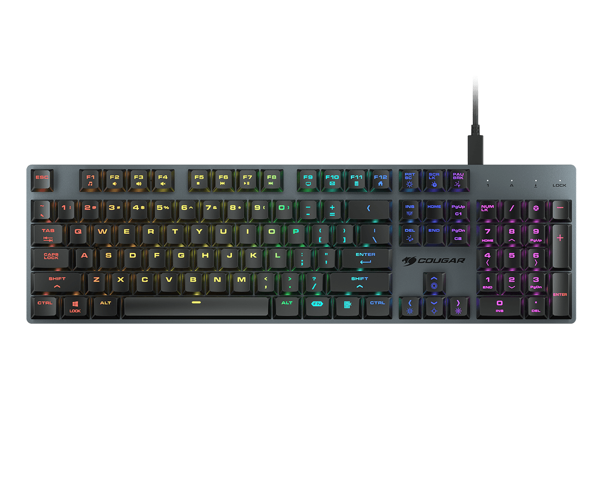 Teclado Gaming Cougar Luxlim Mecánico Rgb Negro