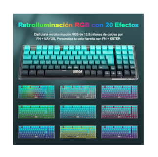 Foto 4 | Teclado Gamer Mecanico Español Tr95 Rgb Alámbrico