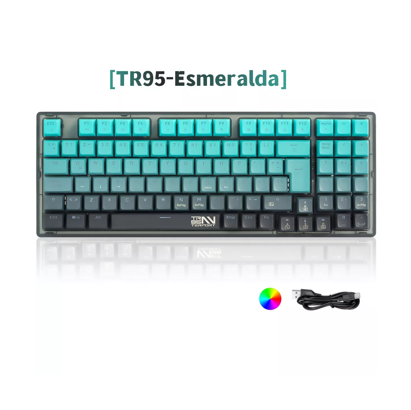 Foto 2 | Teclado Gamer Mecanico Español Tr95 Rgb Alámbrico